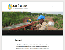 Tablet Screenshot of cb-energie.com
